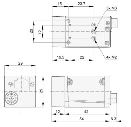 Mechanical Drawing - Basler ace Cameras
